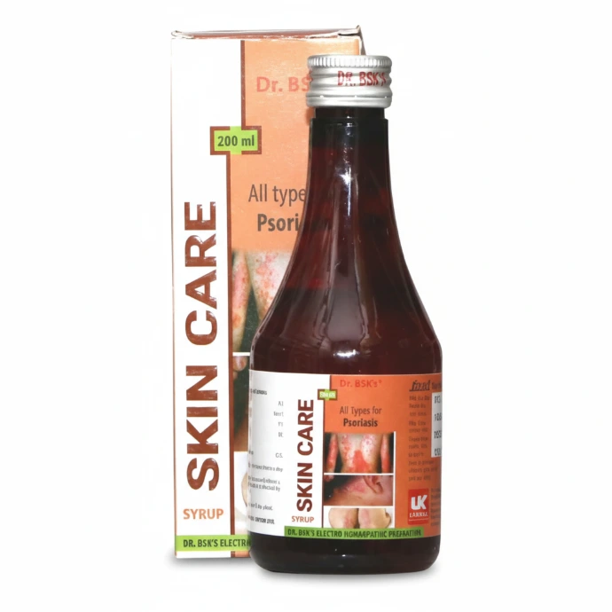 Skin care syrup to support clear skin from inside, reducing pimples, heat rashes and dullness in India