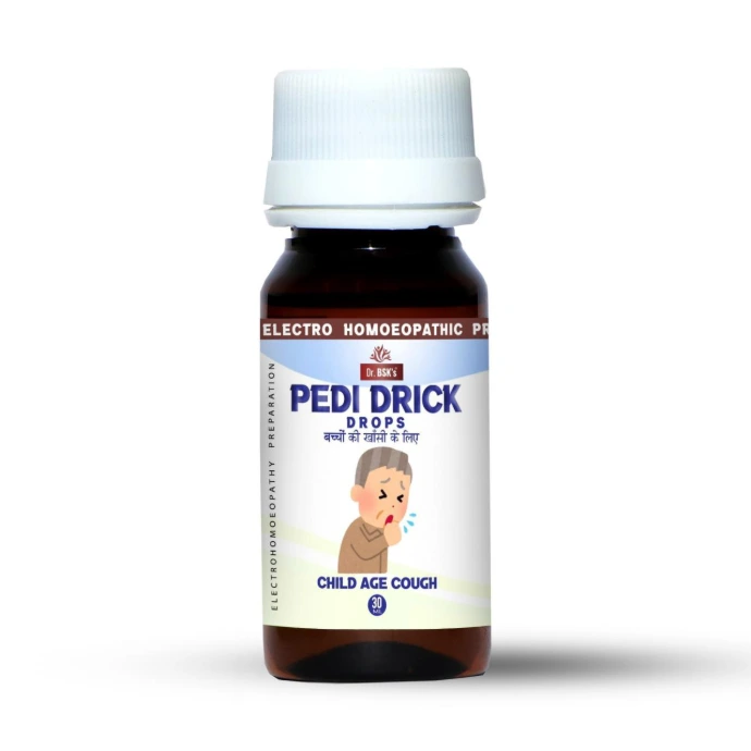Pedi Drick Drops are mild cough drops specially formulated for children, useful in recurrent cold, mild feverish cough and throat irritation. in India