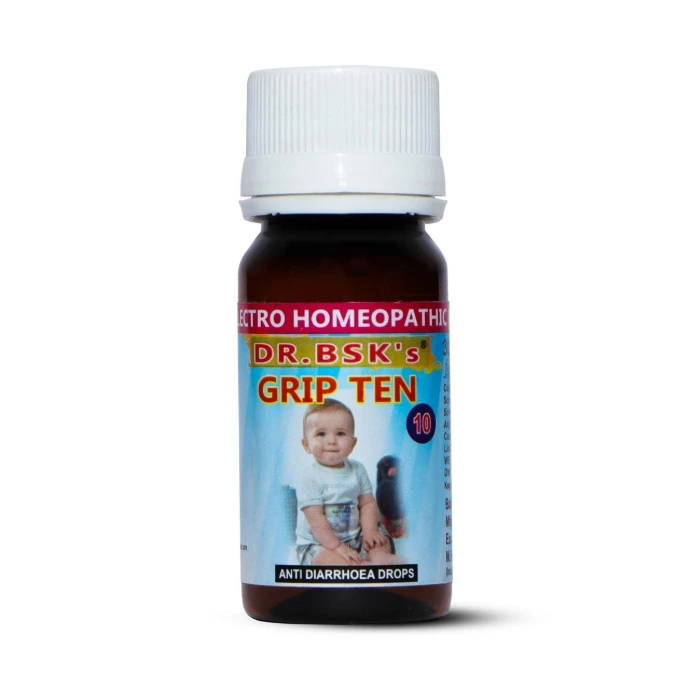 Grip Ten drops are anti‑diarrhoeal support drops for children, used in loose motions, gas and colicky abdominal pain, along with medical advice and adequate hydration in India