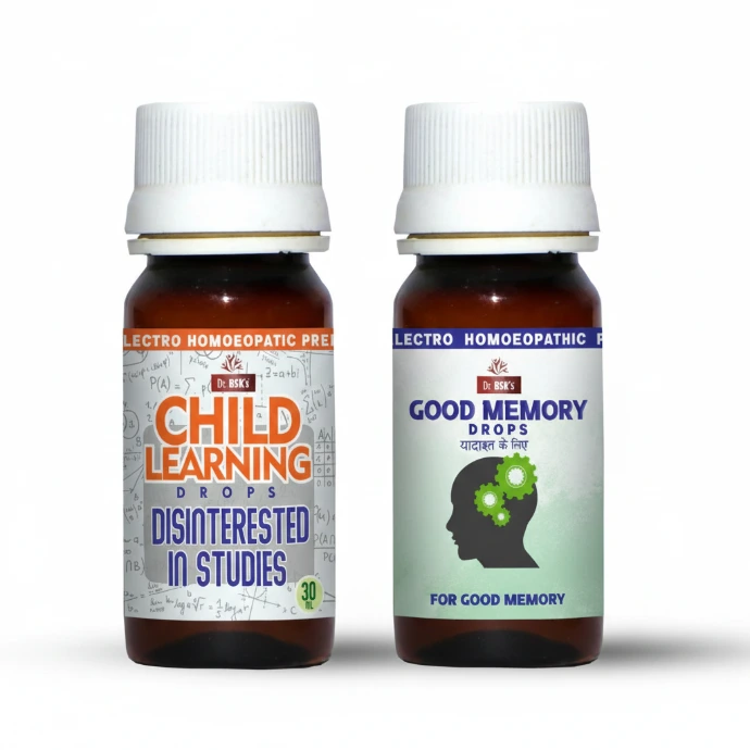 Electro homeopathic memory support drops to help focus, concentration and mental alertness in India